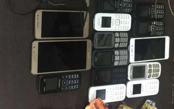 Nine cellphones recovered from jail