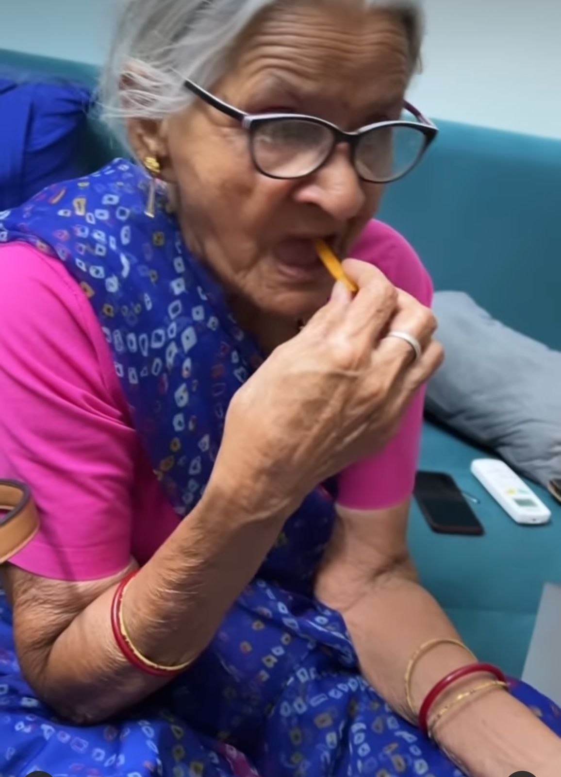 Watch toothless desi dadi munching on McDonald’s peri peri fries in adorable viral video