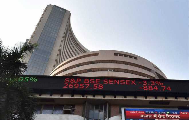 Sensex surges 934 pts amid firm global cues