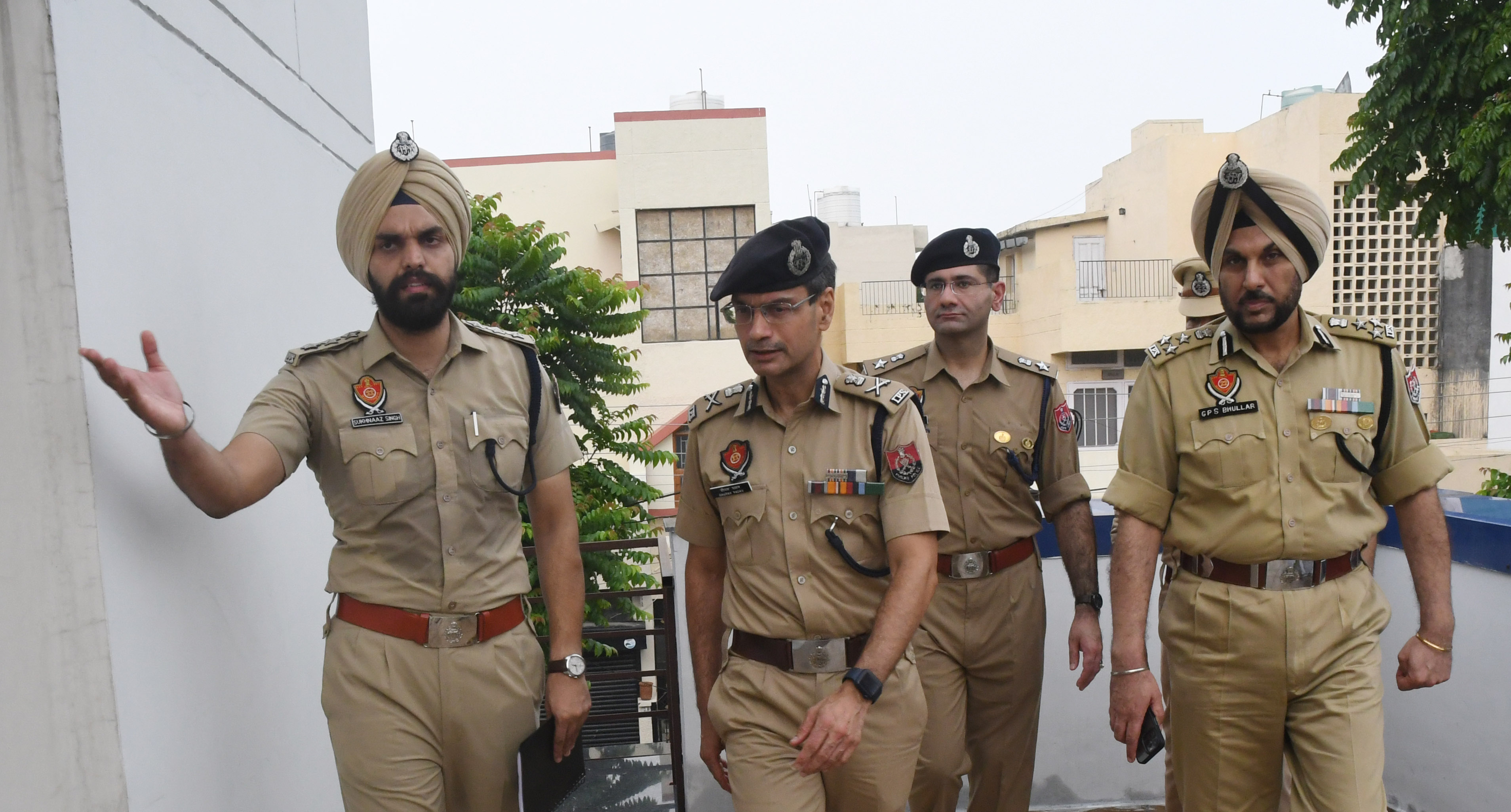 Punjab top cop Gaurav Yadav checks Mohali police stations