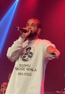 Drake wears Sidhu Moosewala t-shirt during latest concert to honour late singer, watch