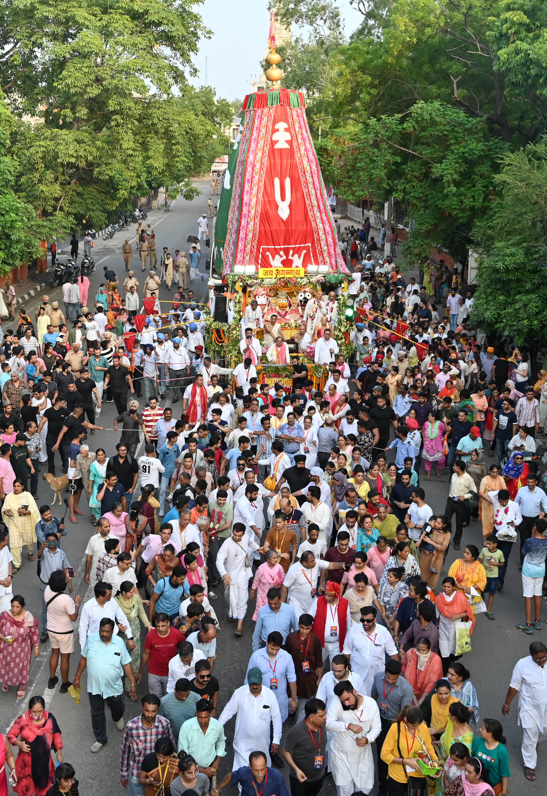 Devotees take out 145th Rath Yatra of Lord Jagannath in Ludhiana