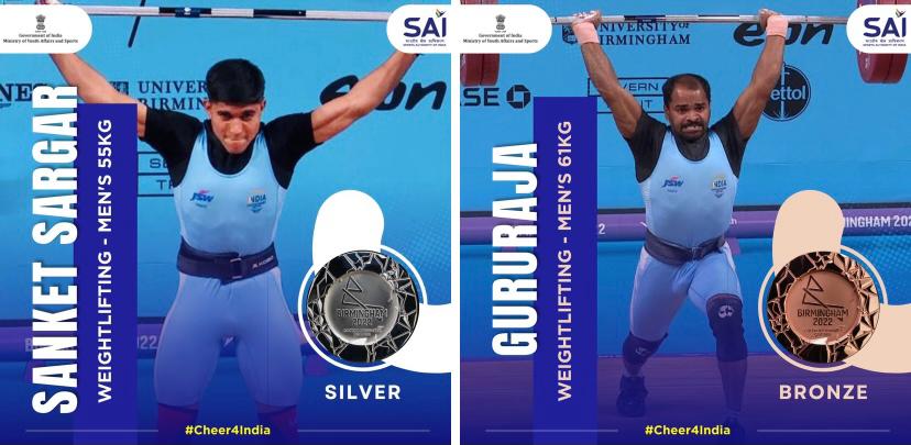 CWG: Lifter Sanket Sargar opens India’s account with silver; bronze for Gururaja Poojary