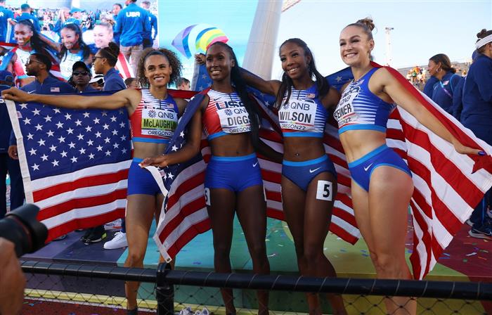 WOMEN'S 4X400M RELAY SEAL THIRD PLACE AT THE 2021 WORLD ATHLETICS RELAYS