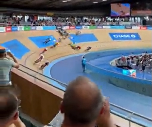 CWG: Shocking video emerges as cyclists land in hospital after crashing into crowd