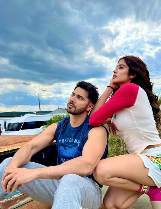 Varun Dhawan And Janhvi Kapoor Gaze At Deep Blue Sky In Krakow Its All About ‘bawaal The