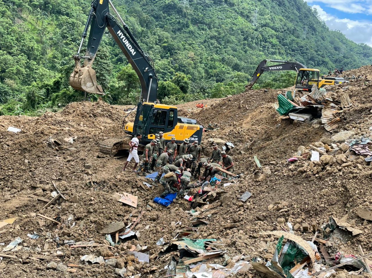 12 more bodies recovered as death toll in landslide in Manipur's Noney rises to 20; 44 still missing