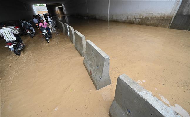 Underpasses, roads flooded as 148.2 mm rain lashes Ludhiana