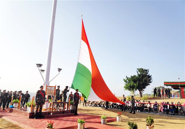 108 feet tall National Flag installed in J-K’s Baramulla