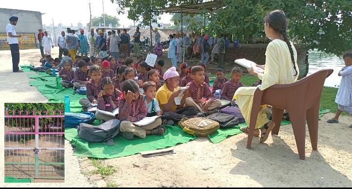Pupils study on roadside as Sangrur school remains locked for 2nd day