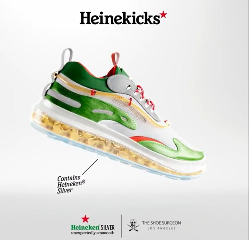 Beer brand Heineken drops ‘Heinekicks’ sneakers with real beer filled in soles
