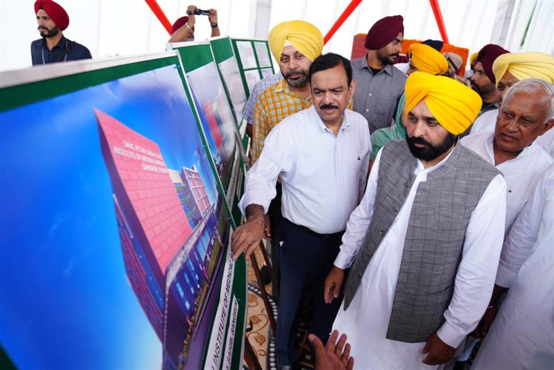 Punjab CM Bhagwant Mann lays stone of medical institute on 'disputed' land