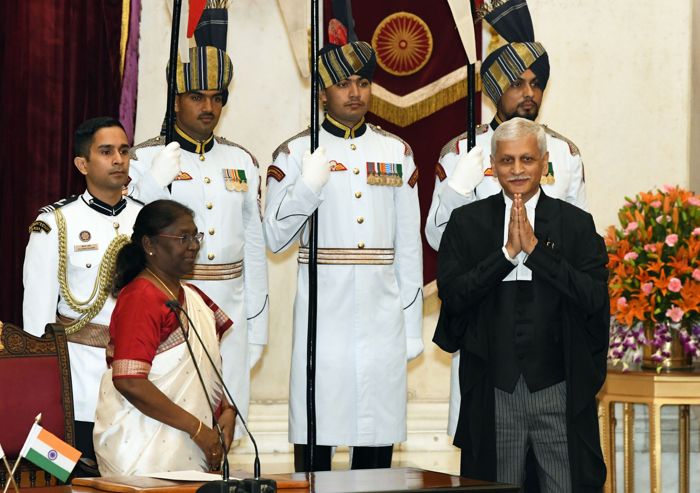 Justice UU Lalit takes oath as 49th CJI