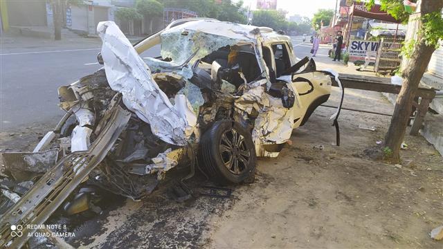Hoshiarpur: 3 of family killed as truck rams into car