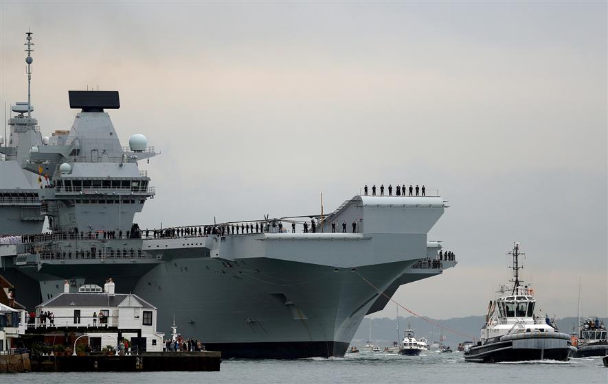 UK's biggest aircraft carrier HMS Prince of Wales breaks down on way to US