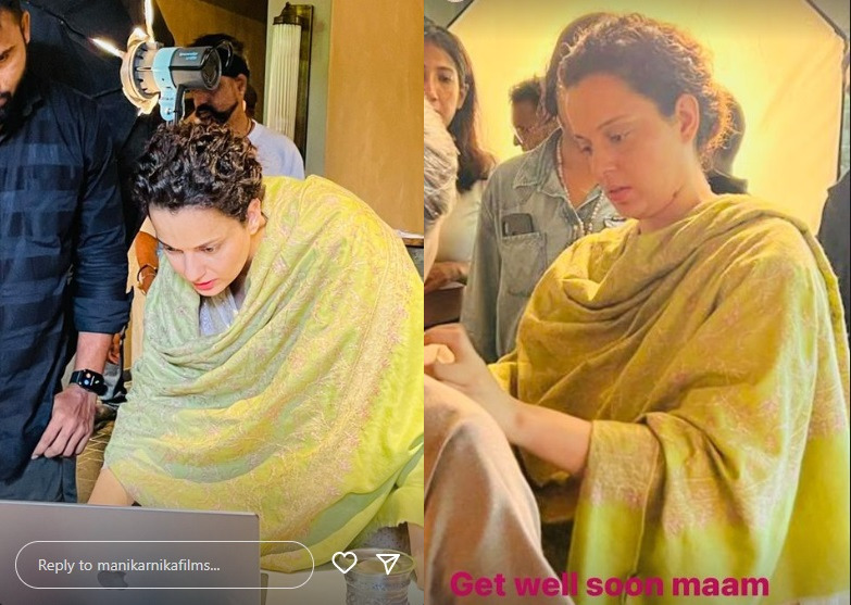 Kangana Ranaut lands at work even in dengue, team appreciates her ‘madness for work despite high fever’