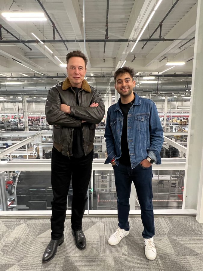 Elon Musk finally meets his Twitter buddy from India