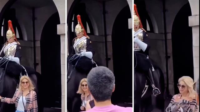 Watch: British queen's guard shouts angrily at tourist taking photo, her family says 'won't return to London'