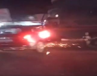 Watch: Truck hits UP Samajwadi Party leader's car, drags it for 500 metres