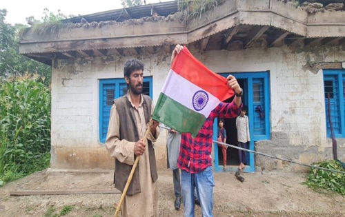 In Doda, Tricolour atop houses of terrorists
