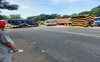 PRTC employees block Patiala-Samana road