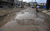 Zirakpur: Potholed Nagla road irks motorists