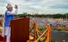 Prime Minister Narendra Modi pays tribute to Mahatma Gandhi at Rajghat on I-Day