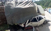 Narrow escape for occupants as car gets buried under pick-up as speeding tanker rams into 4 vehicles on Chandigarh-Shimla highway