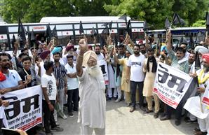 Pvt bus operators protest, seek tax waiver to make up for losses