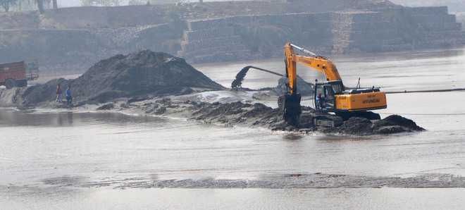 2 JCBs, tippers seized for illegal sand mining