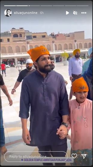 South superstar Allu Arjun and family pay obeisance at Golden Temple