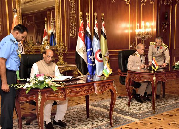 India, Egypt sign agreement to enhance defence partnership