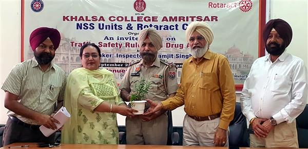 Talk on 'Traffic Safety Rules' at KCA