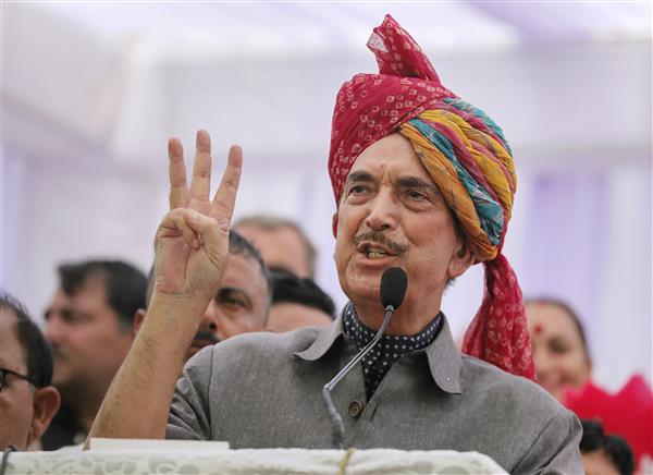 Azad spells out agenda of his new party; J-K statehood, land and jobs for locals his main priority