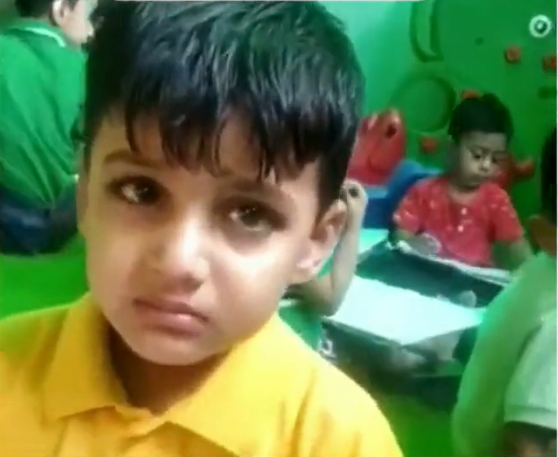 ‘Papa police mein hain, maar dega goli’: Crying little boy cutely threatens teacher on being scolded, video goes viral