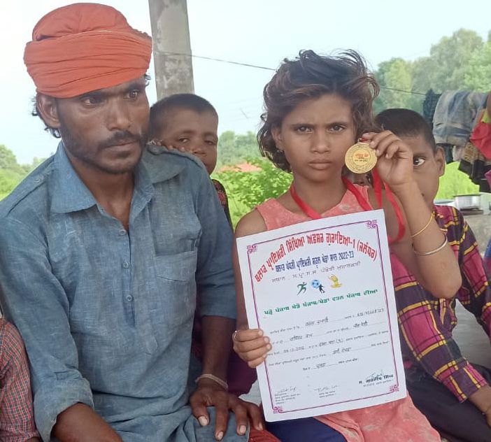 Ragpicker’s daughter wins gold in tehsil games in Jalandhar