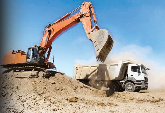 Two trucks seized with sand, 1 held