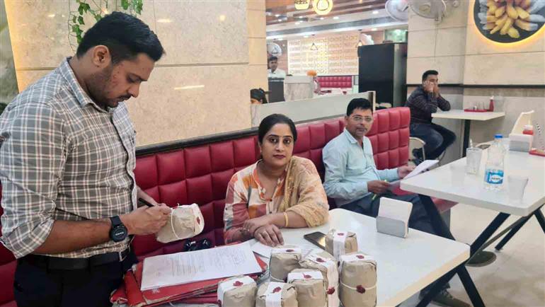 Health officials challan sweets shop in Patiala, collect seven samples