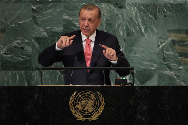 Turkish President Erdogan rakes up Kashmir issue during UNGA address
