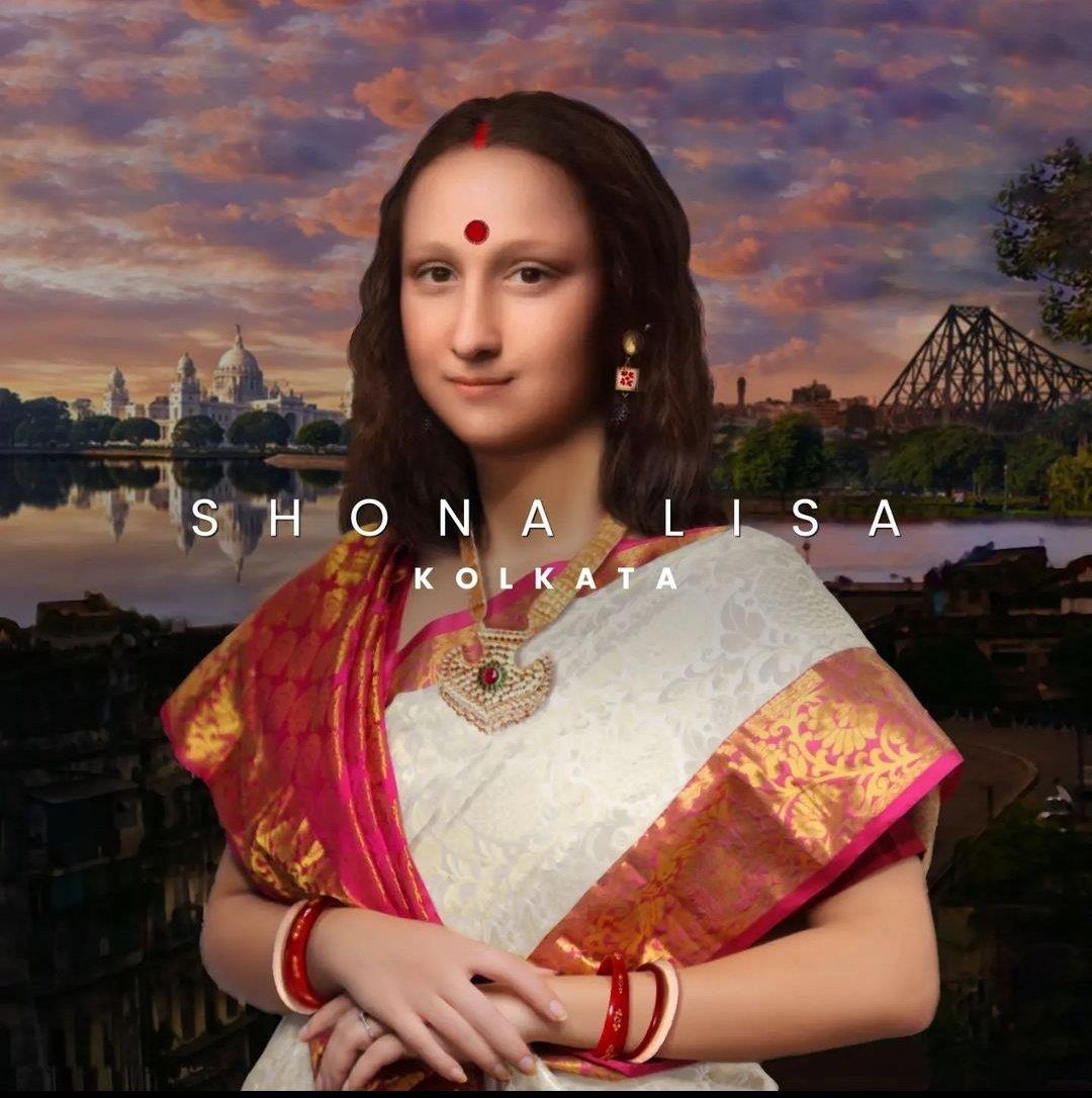 Mona Lisa is given desi names and attires from India; Leonardo da Vinci's  creation becomes 'Shona Lisa', 'Mona Tai', 'Lisa Ben' and more : The  Tribune India