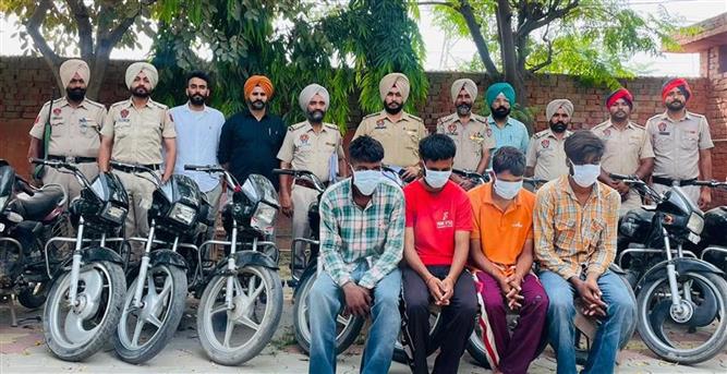 Gang of bike thieves busted, 4 held in Amritsar