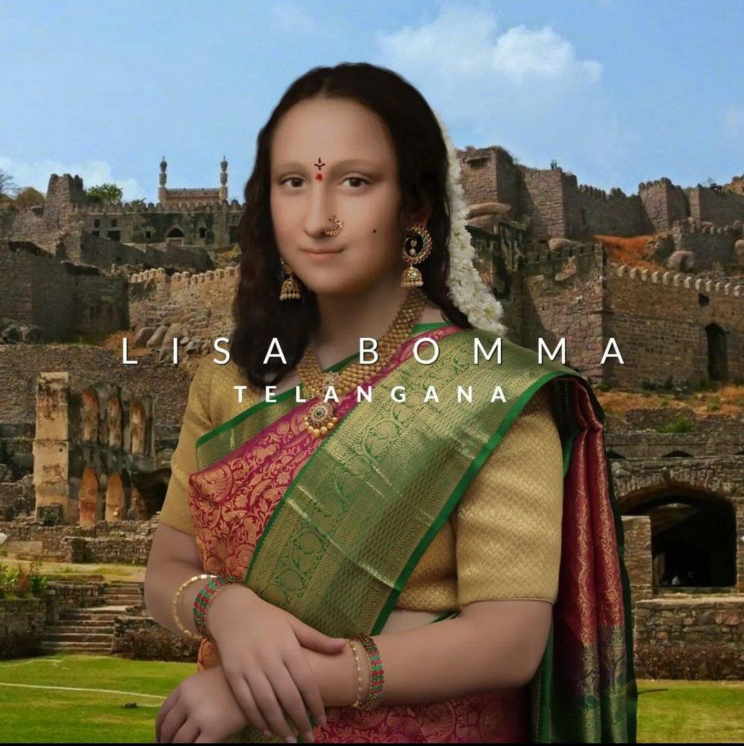 Mona Lisa gets desi names and clothes from India; Leonardo da Vinci's creation becomes 'Shona Lisa', 'Mona Tai', 'Lisa Ben' and more: The Tribune India