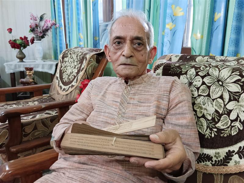 Octogenarian from Jammu wants to donate rare Sanskrit manuscript to govt