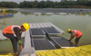 Floating solar plant at Dhanas