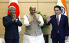 Rajnath, EAM call on Japanese PM Kishida