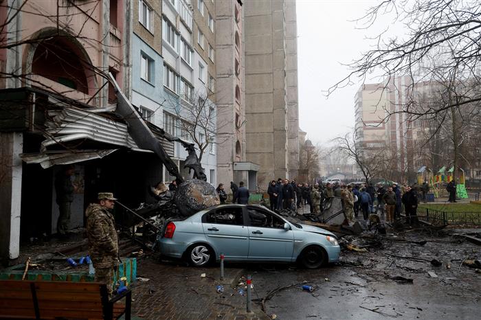 Helicopter crash in Ukraine kills 18, including Interior Minister