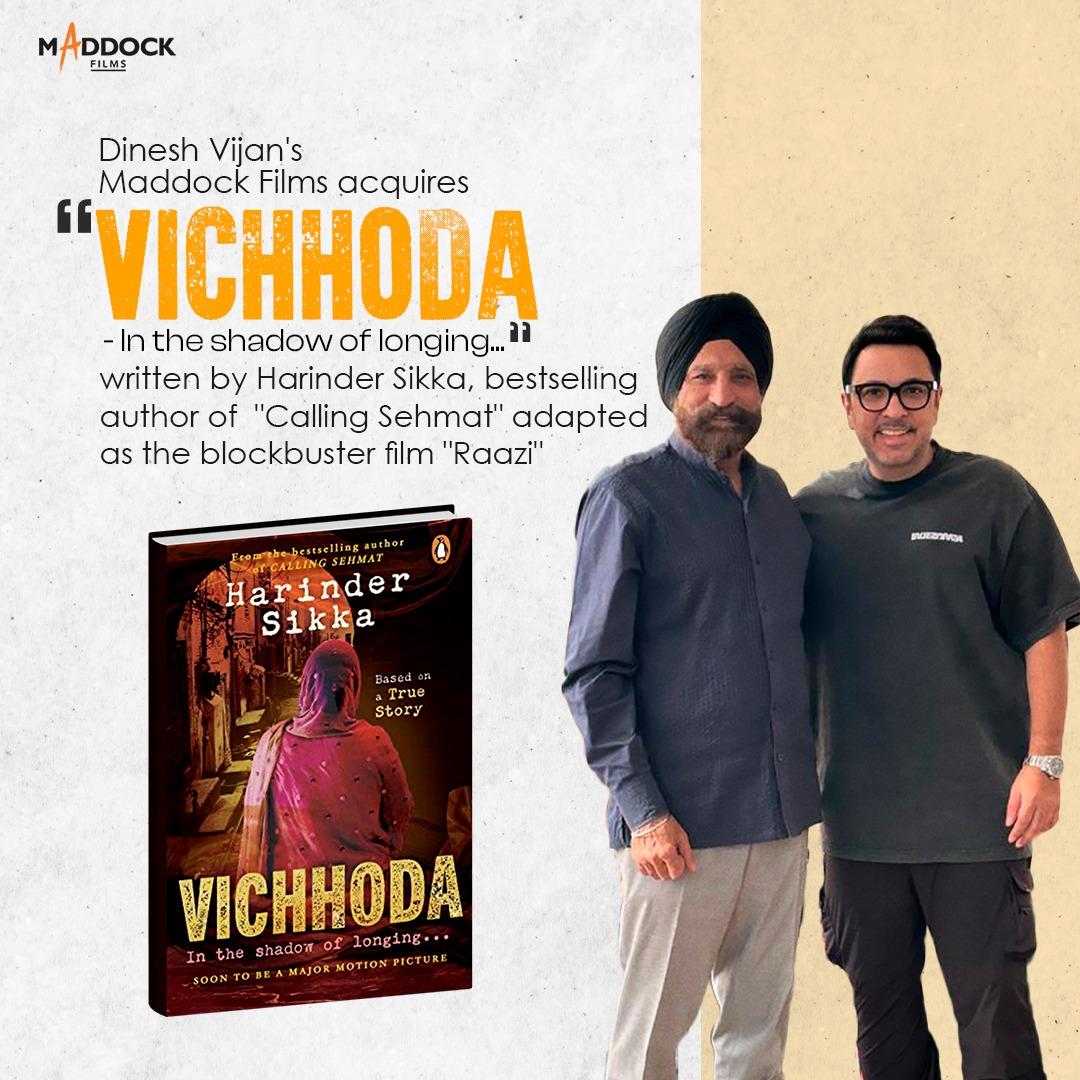 Dinesh Vijan joins hands with Raazi fame author Harinder Sikka; to adapt his ‘Vichhoda: In the Shadow of Longing’