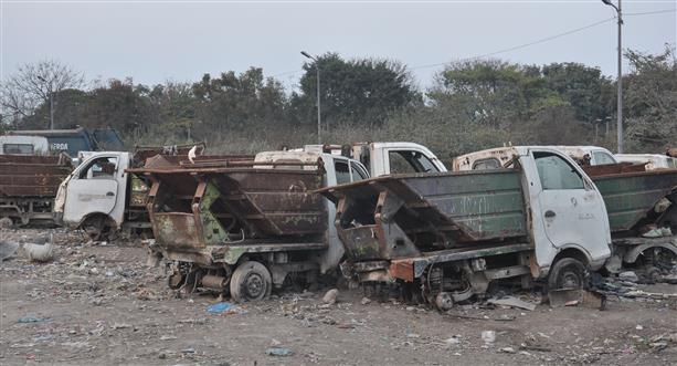 Garbage collection vehicles await repair, services hit
