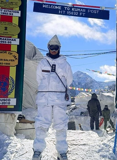 Capt Shiva Chouhan first woman officer to be deployed at Siachen Glacier