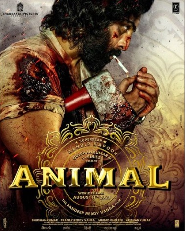 Ranbir Kapoor looks intense in Animal poster, wife Alia Bhatt declares it's fire